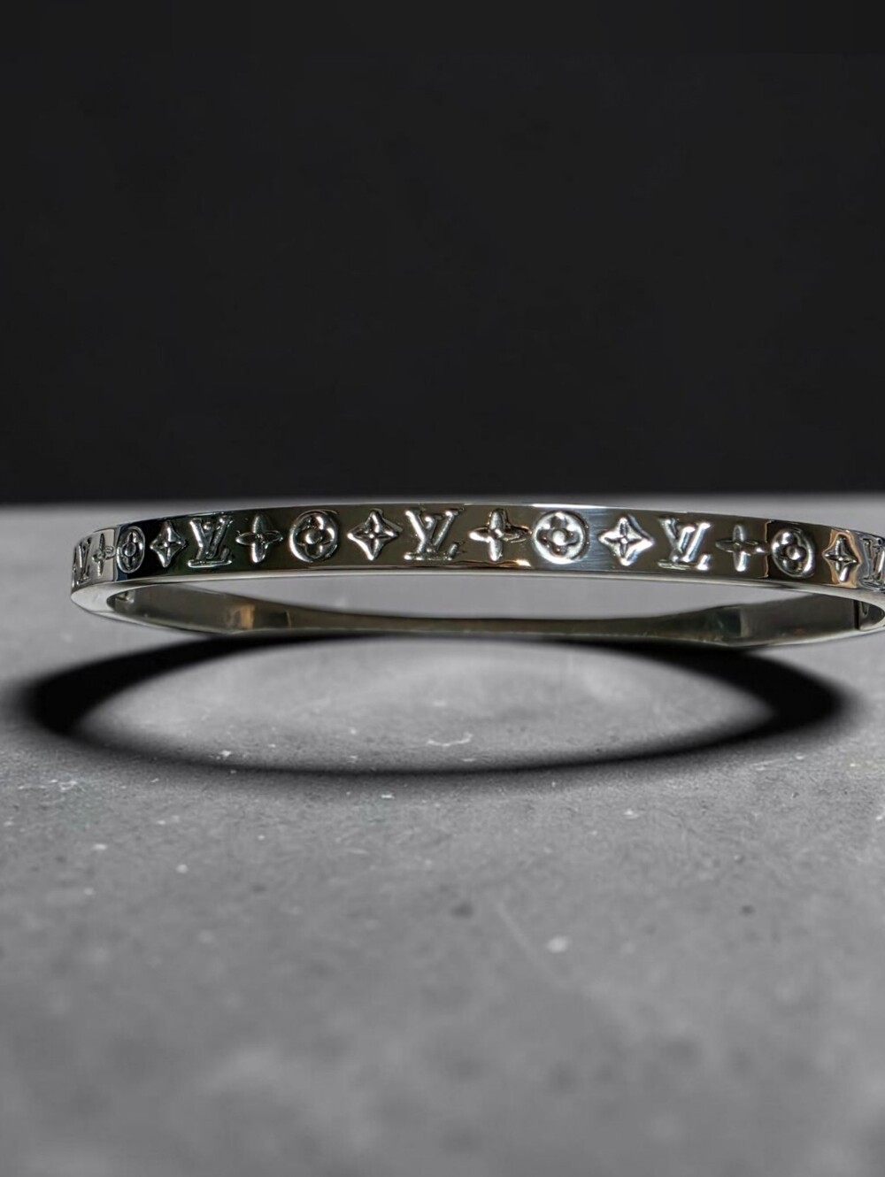 Thin Silver Motif Bracelet